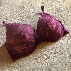 Plum Lace Bra